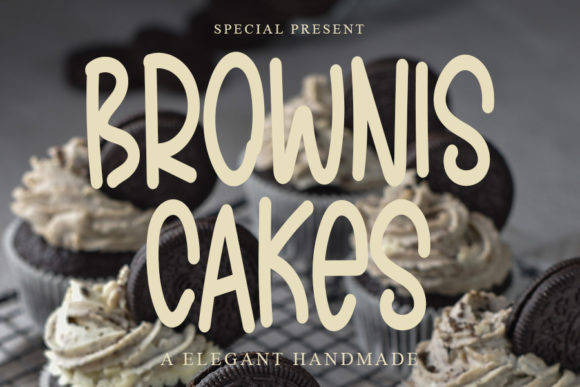 Brownis Cakes: A Sweet & Quirky Font for Creative Projects