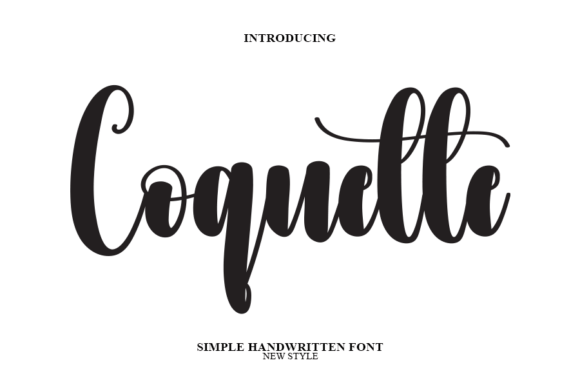 Coquette: The Delicate Handwritten Font for Unique Design