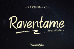 Discover Raventame: A Brush Font for Authentic Design