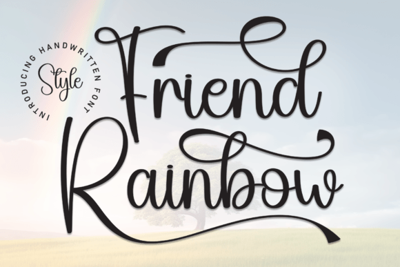 Friend Rainbow: Elevate Your Designs with Artful Typography