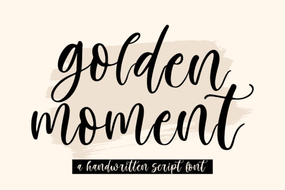 Golden Moment: A Handwritten Font for Modern Design