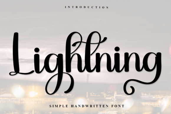 Lightning: Elevate Your Visual Design with Handwritten Charm