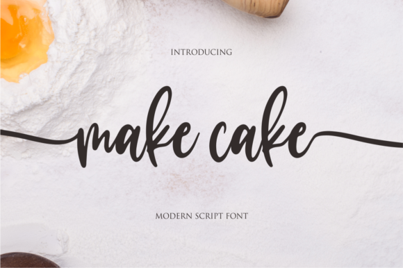 Make Cake: The Sweet Handwritten Font for Romantic Design
