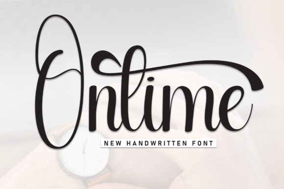 Ontime: The Sweet Handwritten Font for Modern Design