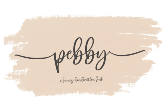 Pebby: A Sweet Handwritten Font for Lively Designs
