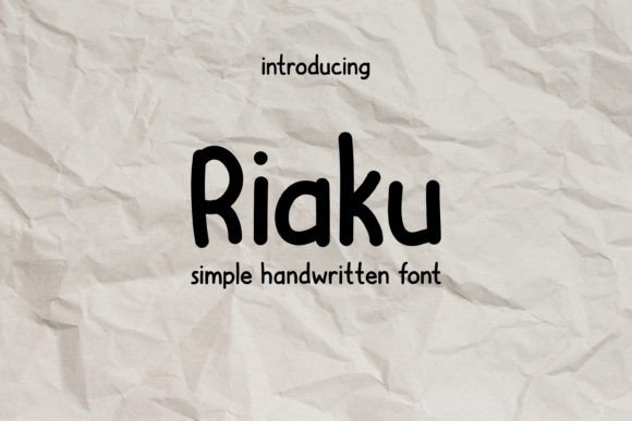 Riaku: Elevate Your Designs with This Handwritten Font
