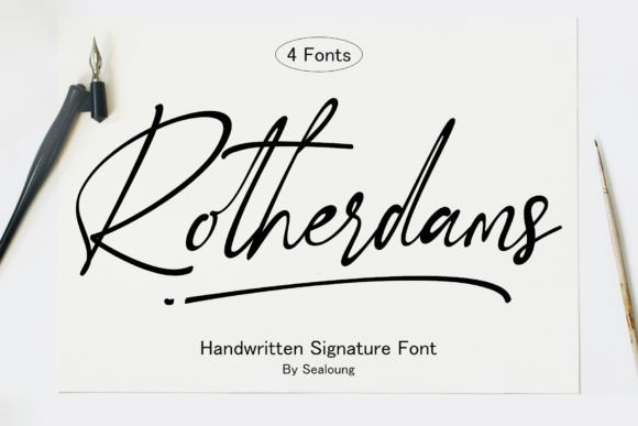 Rotherdams: Elevating Design with Authentic Signature Typography
