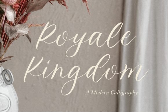 Royale Kingdom: Elevating Modern Design with Elegant Calligraphy