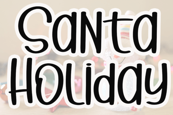Santa Holiday: A Stylish Handwritten Font for Modern Design