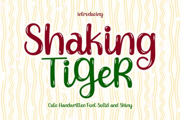Shaking Tiger: A Playful Font for Creative Design