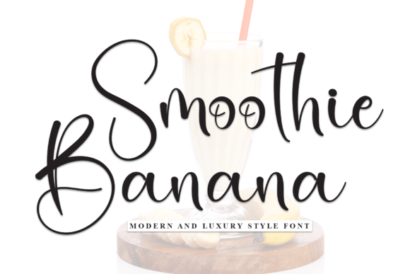 Smoothie Banana: The Artful Handwritten Font for Modern Design