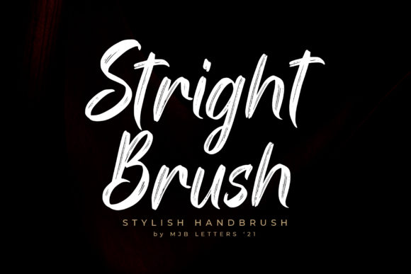 Stright Brush: A Handwritten Font for Authentic Design