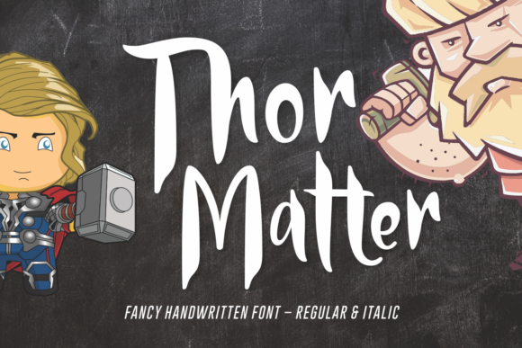 Thor Matter: A Handwritten Font for Bold Branding