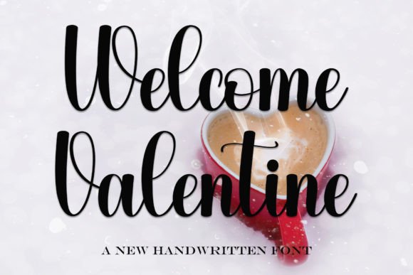 Welcome Valentine: Elegant Handwritten Font for Creative Projects